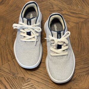 Allbirds Gray Wool Sneakers with White Laces
